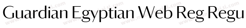 Guardian Egyptian Web Reg Regular字体转换